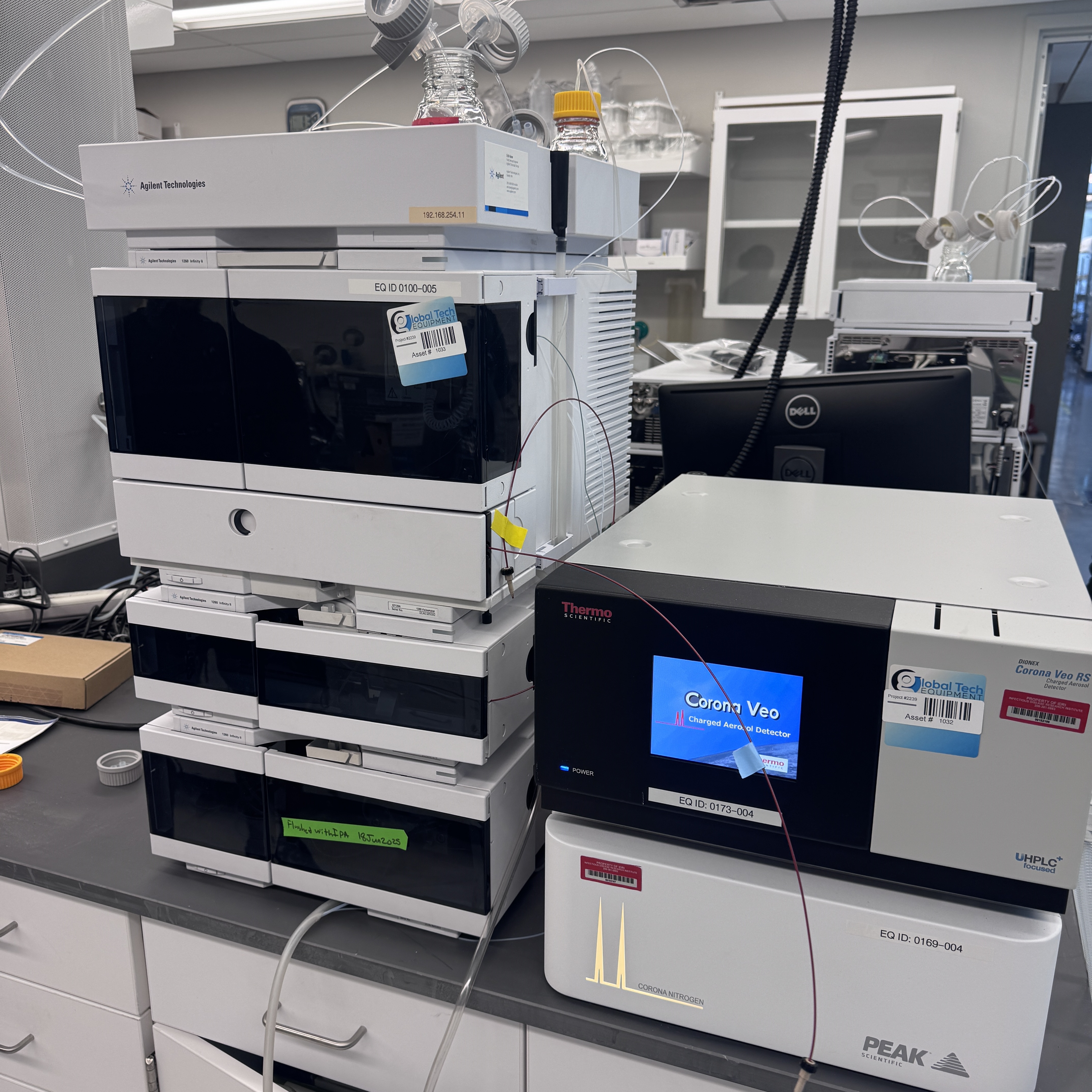 安捷伦1260HPLC高效液相色谱仪配2022年款Thermo Corona Veo RS CAD检测器