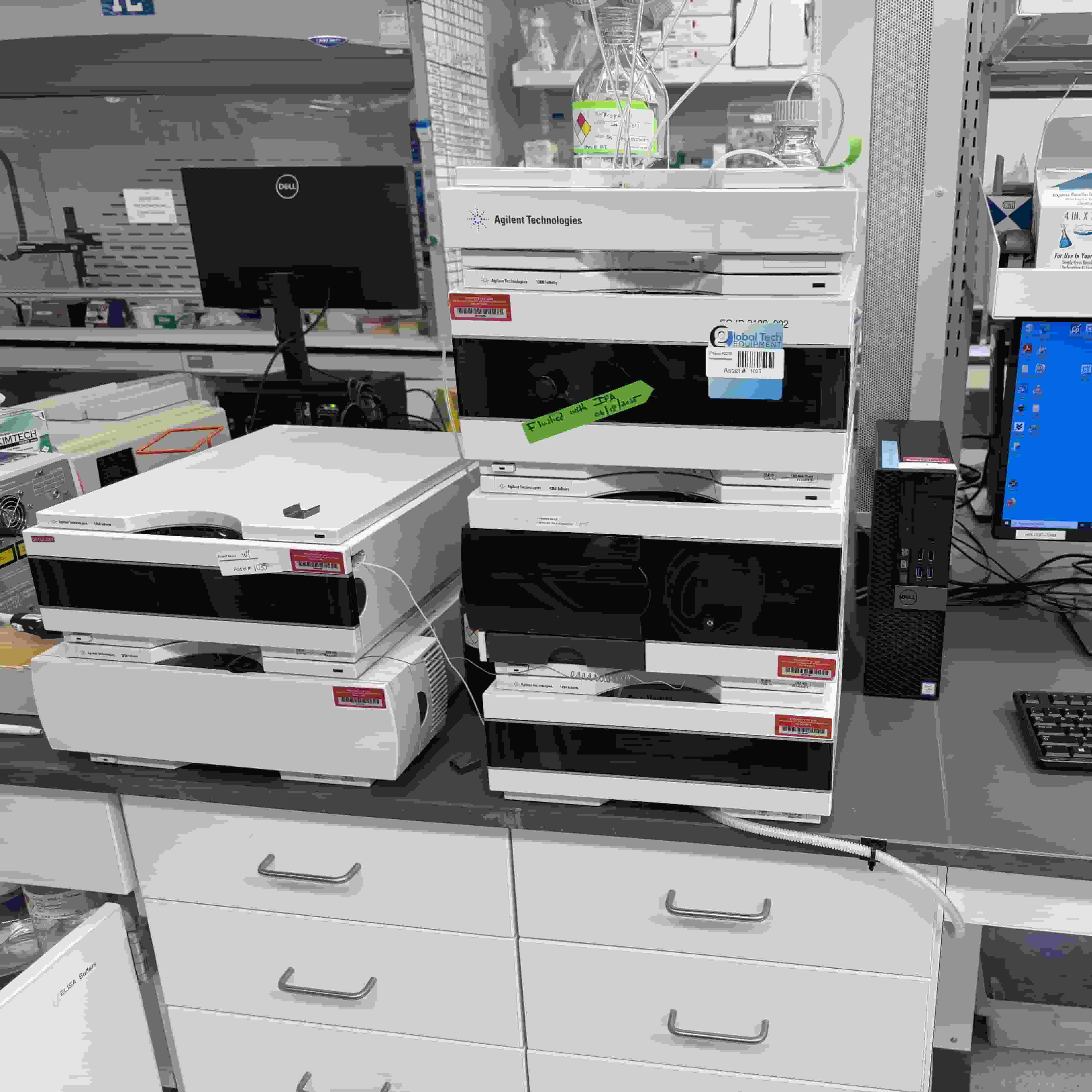 安捷伦1260 Infinity HPLC高效液相色谱仪，配全系列配套产品。包括CAD检测仪